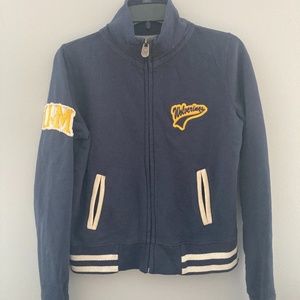 U of M Michigan zip up fleece